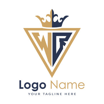 Initial monogram with triangle shape creative letter logo