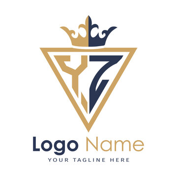 Initial monogram with triangle shape creative letter logo
