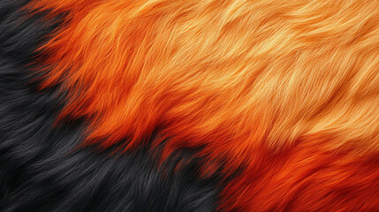 Wall Mural - Close-up of calico or tortoiseshell cat fur texture, showcasing the intricate patterns and vibrant colors of pet hair, symbolizing comfort, warmth, and the beauty of natural animal coats.

