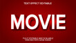 © nur - 3d text effect movie vector editable
