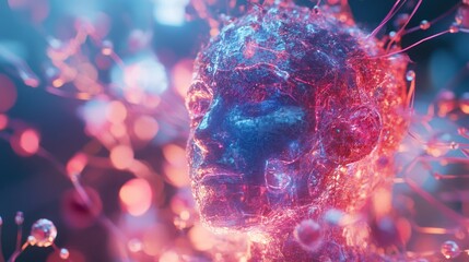 Poster - Digital awakening: an abstract representation of neural network interface