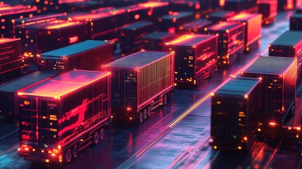 Poster - Advanced AI monitoring supply chain consistency and reliability.