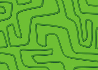 Poster - Minimalist background with seamless maze line pattern