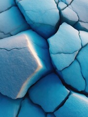 Aufkleber - Climate Crisis Visualization Fragmented Arctic Glacier Textures Revealing Global Warmings Immersive Environmental Impact in High-Resolution Ecological Documentation