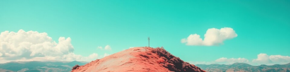 Poster - Emerging Tech Infrastructure High-Altitude Signal Hub - Next-Gen Connectivity Meets Geospatial Innovation in Minimalist Landscape Paradigm