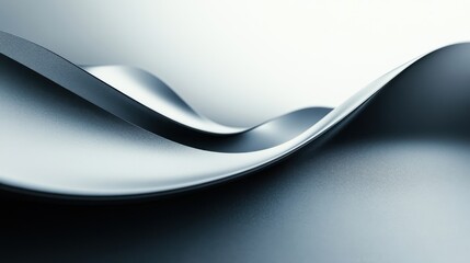 Poster - A smooth, flowing surface showcases elegant curves and gradients, emphasizing a modern, minimalist aesthetic.