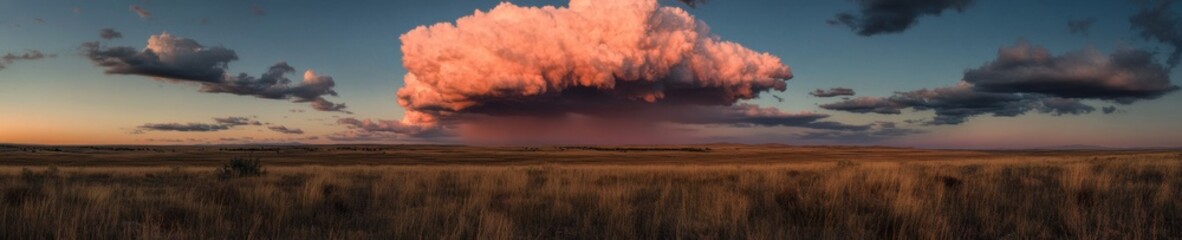 Aufkleber - Ethereal Atmospheric Breakthrough Radiant Cloud Transformation Revealing Natures Dramatic Landscape Panorama in 8K Ultra-High Definition Cinematic