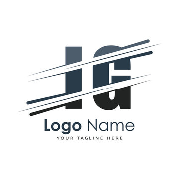 initial monogram logo with letter style design