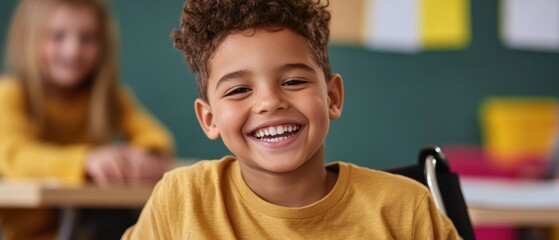 Aufkleber - Inclusive Classroom Moments Joyful Learning and Adaptive Educational Spaces - Next-Gen Pedagogy Celebrating Diverse Student Engagement and Emotional Intelligence