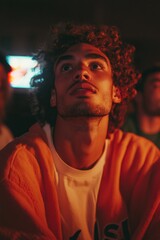 Poster - Immersive Urban Nightlife Cinematic Gen Z Portrait Capturing Moody Neon Emotion - Atmospheric Youth Culture and Digital Storytelling