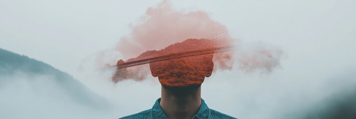 Poster - Mindful Metamorphosis Gen Z Mental Wellness Journey through Surreal Double Exposure - Emotional Intelligence and Digital Age Self-Discovery Visualization