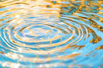 Aufkleber - Fluid Dynamics Immersive Water Texture Visualization - Mindful Meditation, Sustainable Design and Sensory Wellness Exploration in 8K Macro Resolution