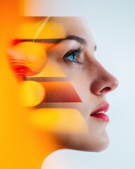 Aufkleber - Vibrant Digital Identity Gen Z Creative Vision in Motion - Innovative Aesthetic Design Exploring Emotional Depth and Visual Transformation