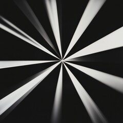 Poster - Monochromatic Burst of Dynamic Minimalism Abstract Radial Geometric Design Exploring Visual Kinetics and Contemporary Digital Art Aesthetics