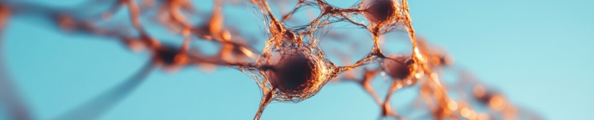 Aufkleber - Neuroscience Breakthrough Hyper-Detailed Neuronal Network Visualization - Cutting-Edge Biotech Imagery for Cognitive Research and Medical Innovation