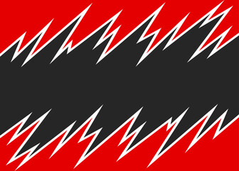 Aufkleber - abstract background with jagged spike pattern and with some copy space area