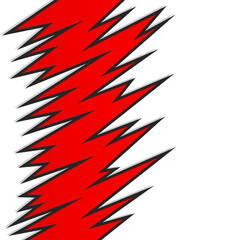 Aufkleber - abstract background with jagged spike pattern and with some copy space area