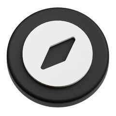 Fototapete - app user interface 3d icon isolated on the transparent background