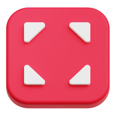Fototapete - app user interface 3d icon isolated on the transparent background