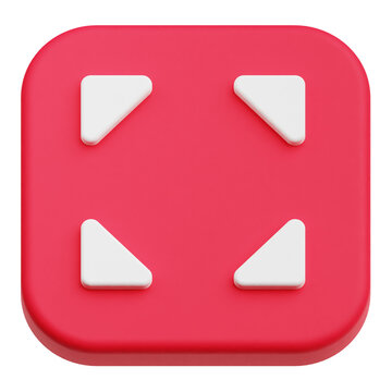 app user interface 3d icon isolated on the transparent background
