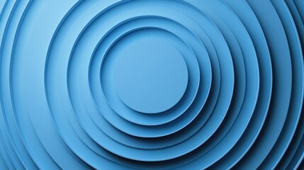 Poster - A visually striking image featuring concentric circles in varying shades of blue, creating a sense of depth and movement.