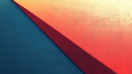 Poster - A dynamic gradient blend of warm and cool colors, showcasing sharp angles and contemporary design elements.