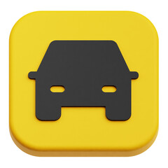 Fototapete - app user interface 3d icon isolated on the transparent background