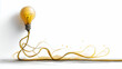 © Xplorer - Light Bulb with Vines Growing Inside Illustration