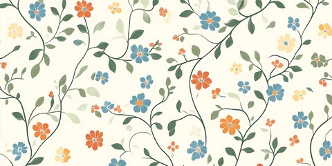 Poster - Abstract forest and nature vector art for background or banner