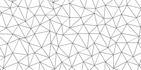 Abstract of simple black line triangle pattern geometric background. Subtle ornament with delicate grid, lattice, net, triangles, rhombuses, lines. Network connection structure's-fi network shape. 