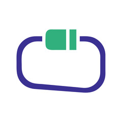 Poster - Stylized Connector Symbol Illustrative Graphic