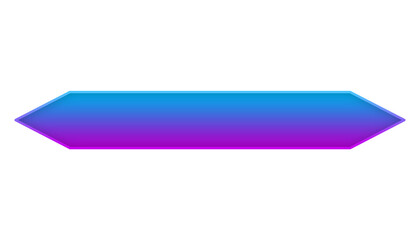 Leinwandbilder - Gradient blue purple button for title text design, lower third template design transparant background, frame text design png