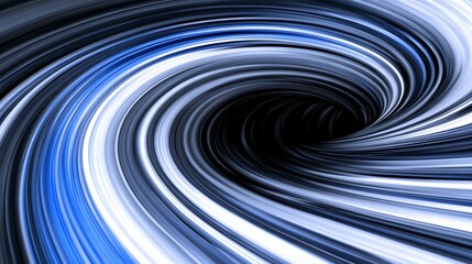 Aufkleber - Abstract swirling vortex of blue and black colors creating a dynamic motion effect