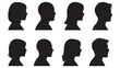 © Deeply designed123  - Vector silhouette of a woman's profile head icon