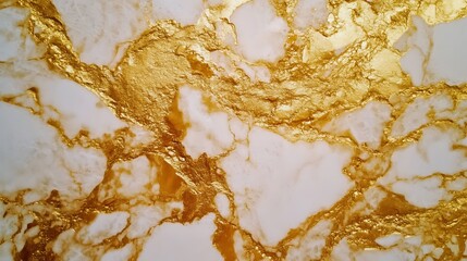 Poster - Elegant marble texture with golden veins, showcasing luxury and sophistication in a seamless design