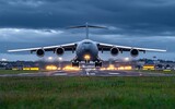 Cargo Plane Landing Dusk (1)