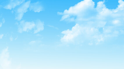 Wall Mural - blue sky background, natural landscape. blue sky background and white clouds soft focus, and copy sp
