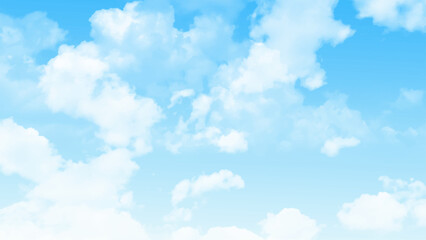 Wall Mural - blue sky background, natural landscape. blue sky background and white clouds soft focus, and copy sp