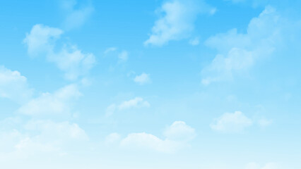 Wall Mural - blue sky background and white clouds soft focus, and copy space. beautiful sky with white clouds pho