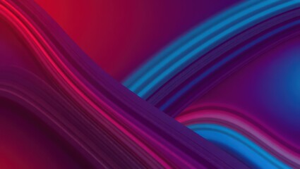 Wall Mural - Abstract waves of color in shades of red purple and blue creating a smooth and flowing background