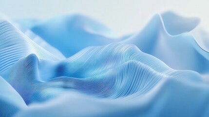 Aufkleber - yet striking abstract background of cool blue tones, enriched with gently flowing motion blur, establishes a refreshingly innovative and tech-driven vibe.
