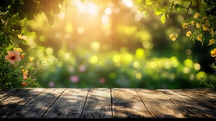 Poster - blurred bokeh background offers a visually striking mock-up space, with selective focus emphasizing the beauty of the displayed items.