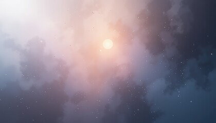 Poster - Celestial phenomenon observed night sky digital artwork atmospheric conditions aesthetic perspective exploring stellar beauty and cosmic mysteries