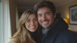 © Graphic Studio - Happy Smiling Couple Portrait Indoor Romantic Love Relationship Attractive Young Adults Boyfriend Girlfriend Togetherness Intimate