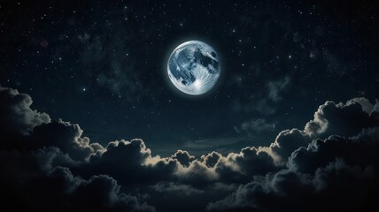 full moon in the night