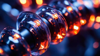 Poster - A detailed shot of multiple glass knobs.