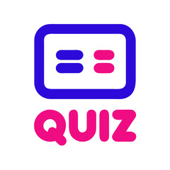 Poster - Colorful Quiz Icon Design for Interactive Learning  