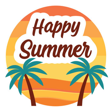 Summer vibes vector illustration.
