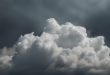 Wall Mural - weather set white clouds elements mist cloudiness background black isolated smog cloud topic collect