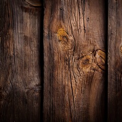 Poster - Dark old wood texture